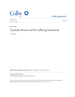 Charlotte Bronte and the Suffering Sisterhood