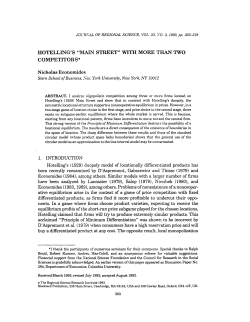 Hotelling`s "Main Street" with more than two Competitors