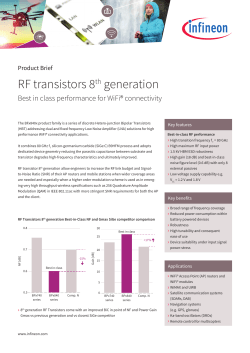 RF transistors 8th generation
