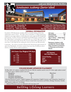 High School Profile - Renaissance Academy Charter School