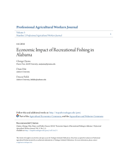 Economic Impact of Recreational Fishing in Alabama