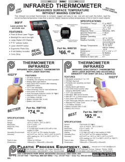 infrared thermometer - Plastic Process Equipment