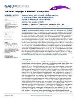 Macrophysical and microphysical properties of