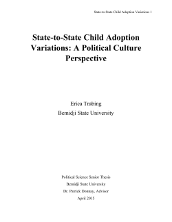 State-to-State Child Adoption Variations: A