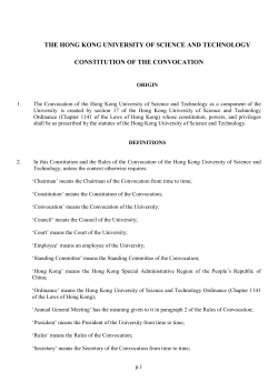 Constitution - HKUST Convocation
