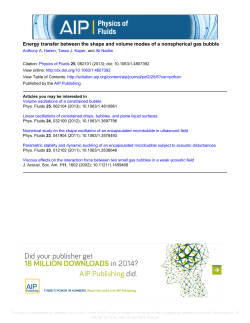 Energy transfer between the shape and volume modes of a