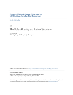 The Rule of Lenity as a Rule of Structure