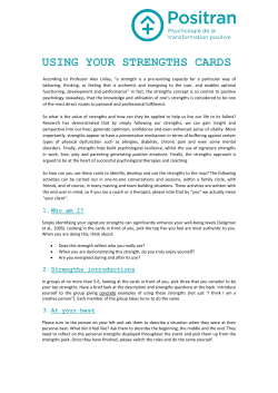 using your strengths cards
