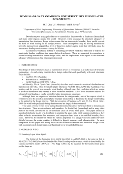 wind loads on transmission line structures in simulated downbursts