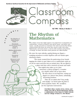 The Rhythm of Mathematics