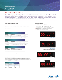 DownloadPDF Elapsed Timers - Levo Series