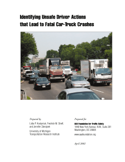 Identifying Unsafe Driver Actions that Lead to Fatal Car