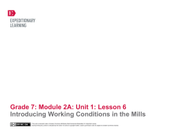 Grade 7: Module 2A: Unit 1: Lesson 6 Introducing