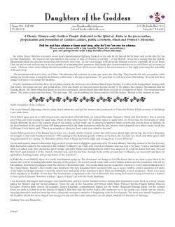 Spring 2015 - Daughters Of The Goddess