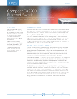 Compact EX2200-C Ethernet Switch