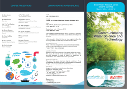 brochure - International Water Centre
