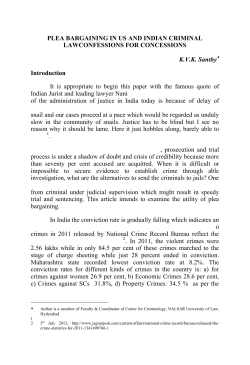 PLEA BARGAINING IN US AND INDIAN CRIMINAL