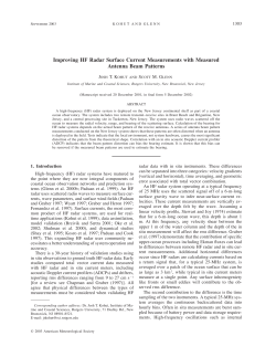 Improving HF Radar Surface Current Measurements with Measured