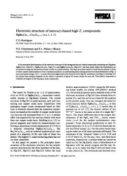 Electronic structure of mercury-based high