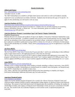 Additional outside scholarships