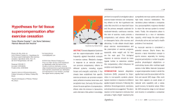 Hypotheses for fat tissue supercompensation after exercise cessation