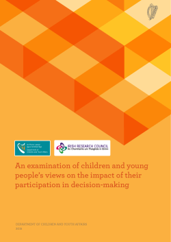 An examination of children and young people`s views on the impact