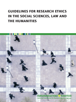 guidelines for research ethics in the social sciences
