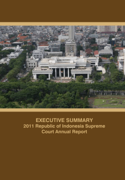executive summary - Pembaruan Peradilan