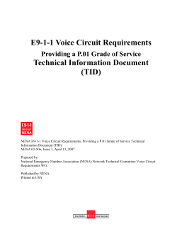 NENA 0X-XXXX - National Emergency Number Association
