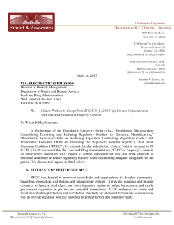 Citizen Petition - Hartke Communications