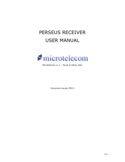 perseus receiver user manual