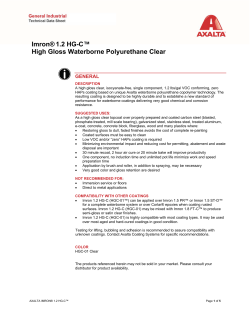 Imron®1.2 HG-C™ High Gloss Waterborne Polyurethane Clear