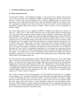 2. WATER SYSTEM EVALUATION 2.1 Water System Overview As