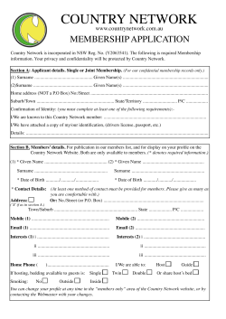 Membership Application 16