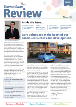 Core values are at the heart of our continued