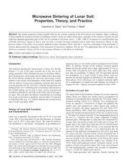 Microwave Sintering of Lunar Soil