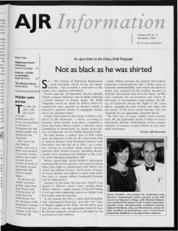 Nov - The Association of Jewish Refugees