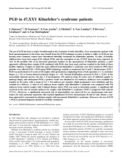 PGD in 47,XXY Klinefelter`s syndrome patients