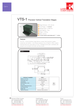 VTS1-5 Series Precision Vertical Translation Stages