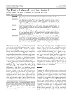 Age-Predicted Maximal Heart Rate Revisited