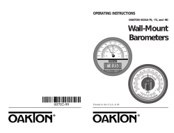 OAKTON barometer manual
