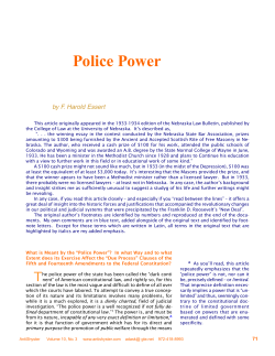 Police Power