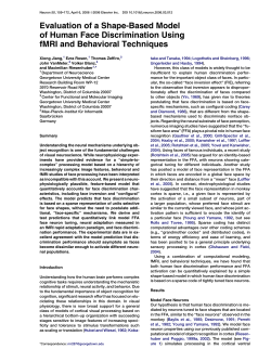 Evaluation of a Shape-Based Model of Human Face Discrimination