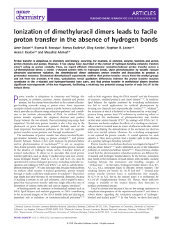 Ionization of dimethyluracil dimers leads to facile proton transfer in