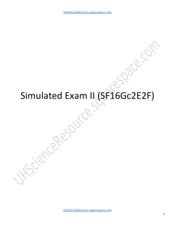 Blank Exam - UH Science Resource
