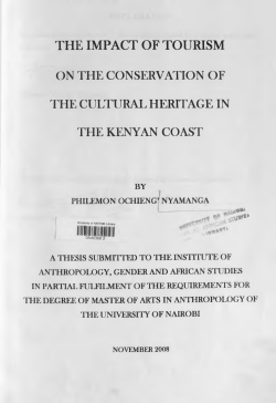 The Impact of Tourism on the Conservation of the Cultural Heritage