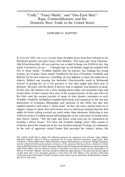 "Cuffy," "Fancy Maids,"