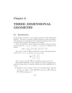 Three-dimensional Geometry