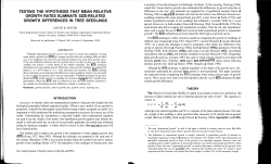 testing the hypothesis that mean relative growth rates eliminate size