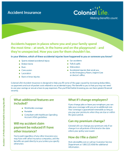 Accident Insurance Brochure